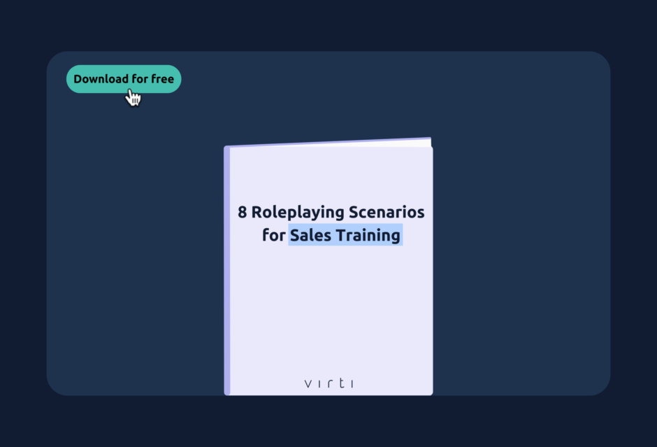 8 roleplaying scenarios for sales training downloadable resource